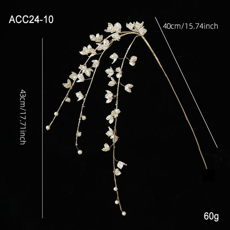 Acrylic White Crystal Twig Cutting Creative Decoration - Serenity Spaces