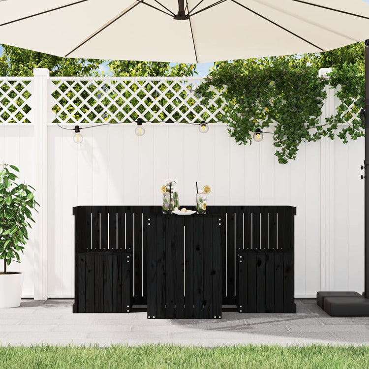 Balcony Furniture Set 2 - Seater Solid Pine Wood - Serenity Spaces