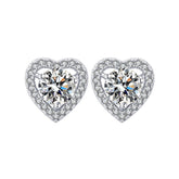 Love Design Silver Necklace Earrings Ring Suit Women - Serenity Spaces