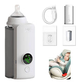 Portable Wireless Rechargeable Baby Bottle Warmer USB Charging And Heating Bag Portable Constant Temperature Milk Warmer Universal Bottle Insulation Sleeve - Serenity Spaces
