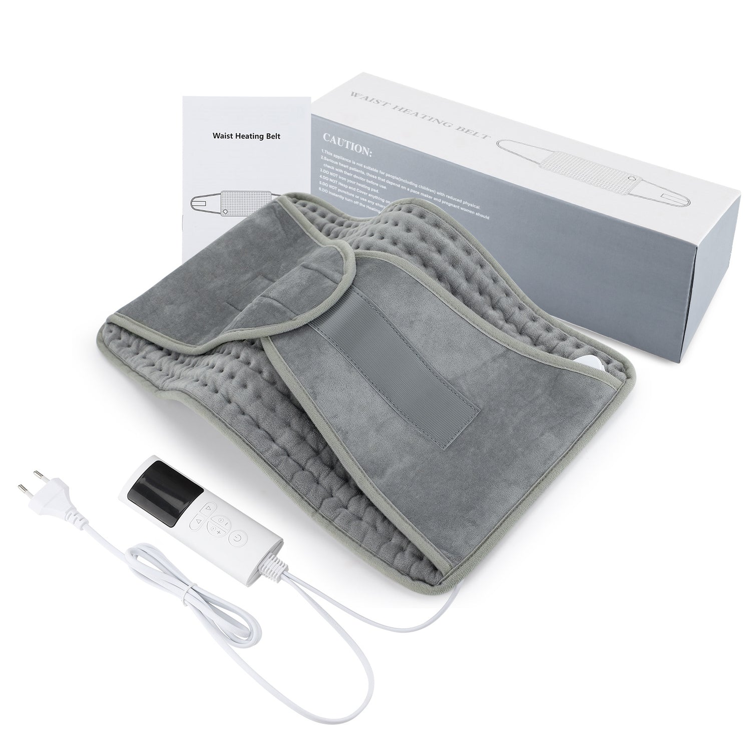 Back Heating Support Belt Heated Waist Brace With Adjustable Temperature Warm Back Belt Abdomen Warmer Lumbar Support Pad - Serenity Spaces