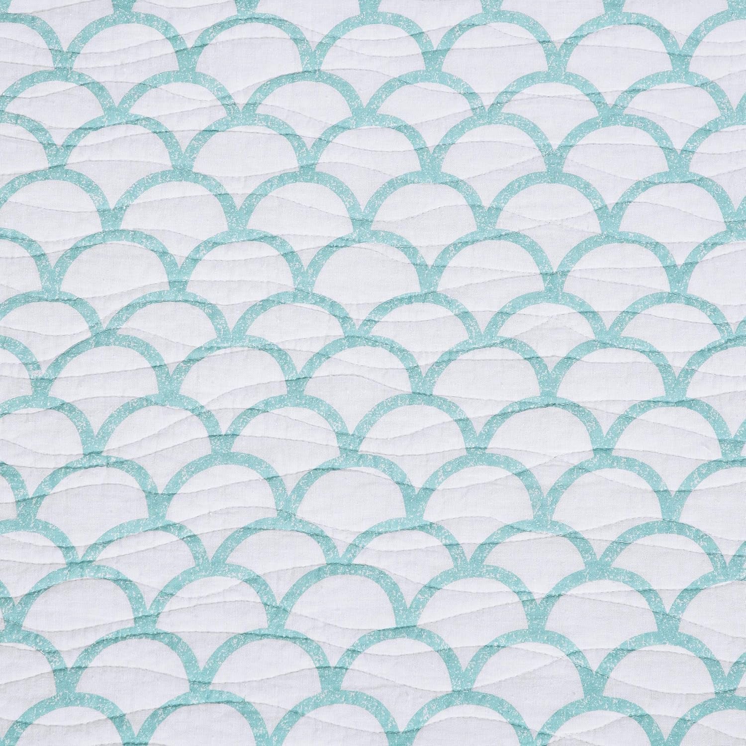Shellwood Sound King 3 Piece Quilt Set Summer Beach Ocean Coastal Reversible Machine Washable Lightweight Bedspread Coverlet King 3 Piece Set Blue - Serenity Spaces