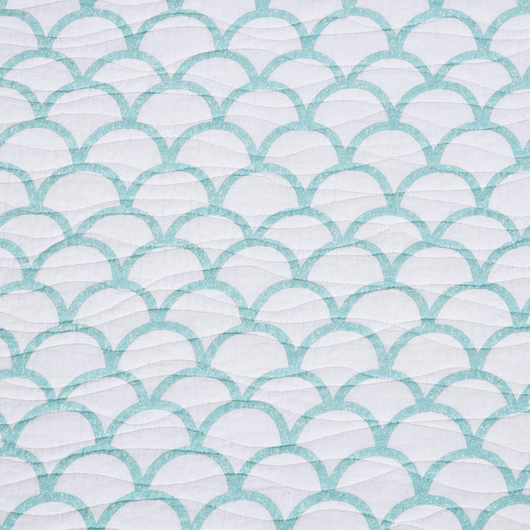 Shellwood Sound King 3 Piece Quilt Set Summer Beach Ocean Coastal Reversible Machine Washable Lightweight Bedspread Coverlet King 3 Piece Set Blue - Serenity Spaces