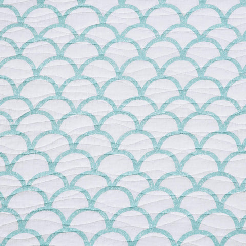 Shellwood Sound King 3 Piece Quilt Set Summer Beach Ocean Coastal Reversible Machine Washable Lightweight Bedspread Coverlet King 3 Piece Set Blue