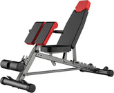 Multi - Functional FID Weight Bench for Full All - In - One Body Workout – Hyper Back Extension, Roman Chair, Adjustable Ab Sit up Bench, Incline Decline Bench, Flat Bench - Serenity Spaces