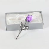 Metal Crystal Rose Decorations - Serenity Spaces