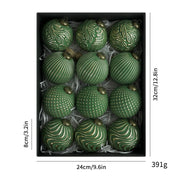 8cm Ancient Christmas Ball Decorative Ornaments
