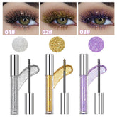 Violet Glitter Lash Mascara Diamond Mascara Thick Shiny Eyelash Curling Extension Makeup Waterproof Fast Dry Sequins Eye Black - Serenity Spaces