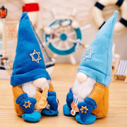 Hanukkah Gnomes Decorations 2 Pack - 11" Chanukah Gnomes Plush Decorations for Home & Table Centerpieces