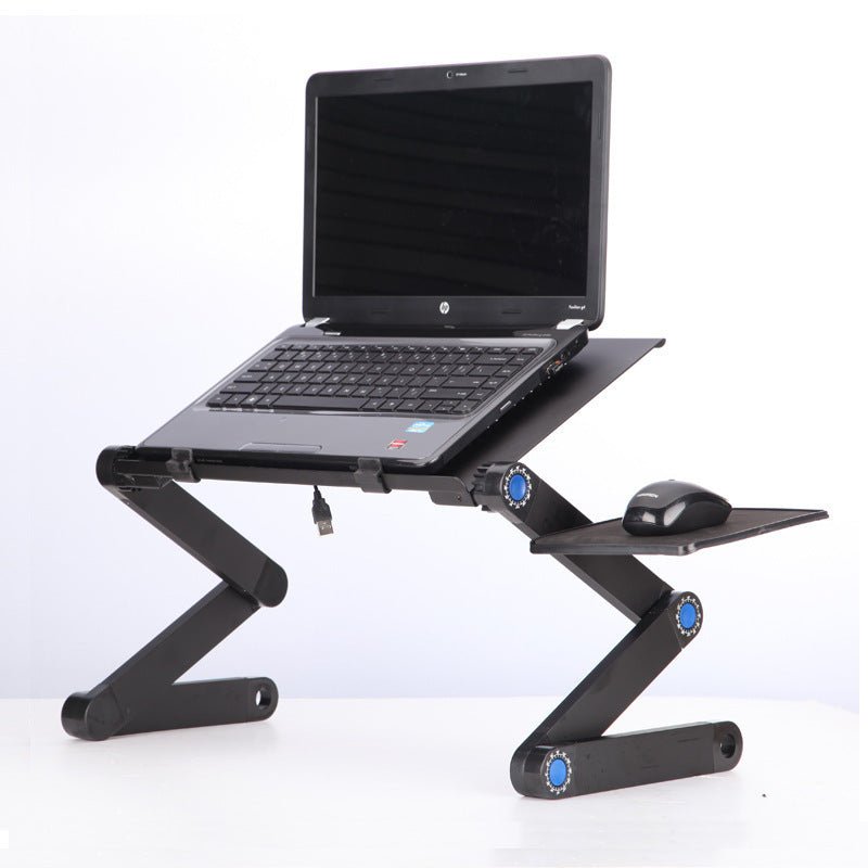 Laptop Table Stand With Adjustable Folding Ergonomic Design Stand Notebook Desk For Ultrabook Netbook Or Tablet With Mouse Pad - Serenity Spaces