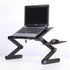 Laptop Table Stand With Adjustable Folding Ergonomic Design Stand Notebook Desk For Ultrabook Netbook Or Tablet With Mouse Pad - Serenity Spaces