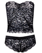 Sexy lingerie split lace wrap chest - Serenity Spaces