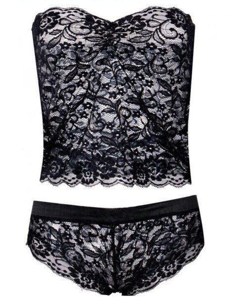 Sexy lingerie split lace wrap chest - Serenity Spaces