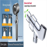 The Third Gear Adjustable Strong Supercharged Shower Head Household Bath Shower Hose Shower Head - Serenity Spaces