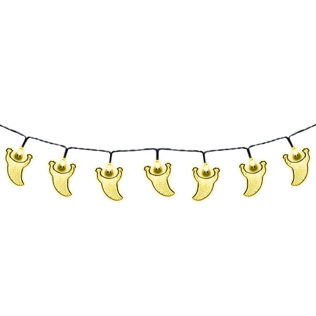 LED String Light, 10Ft Hanging Ghost String Lights Battery Powered Halloween Lights for Halloween Party Indoor Outdoor Thanksgiving Decorations, Yellow