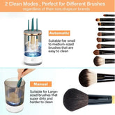 Makeup Brush Cleaner Automatic Rotating Makeup Brush Cleaner USB Portable Electric Cosmetic Makeup Brush Rotary Washing Machine - Serenity Spaces