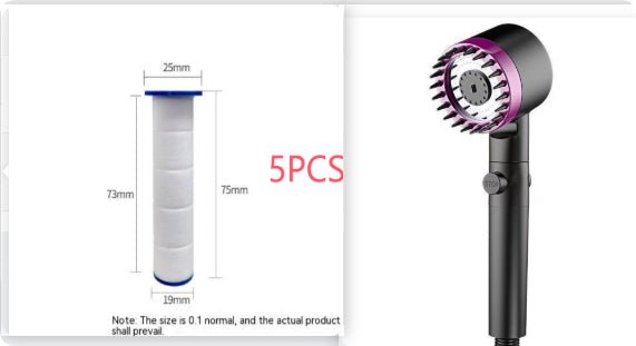 The Third Gear Adjustable Strong Supercharged Shower Head Household Bath Shower Hose Shower Head - Serenity Spaces