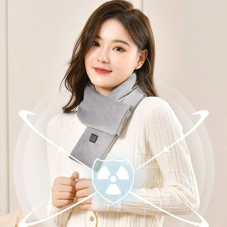 USB Heating Scarf 3 Temperature Settings Adjustable USB Charging Heat Control Neck Warmer - Serenity Spaces