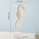 Home decor starfish seahorse conch living room - Serenity Spaces