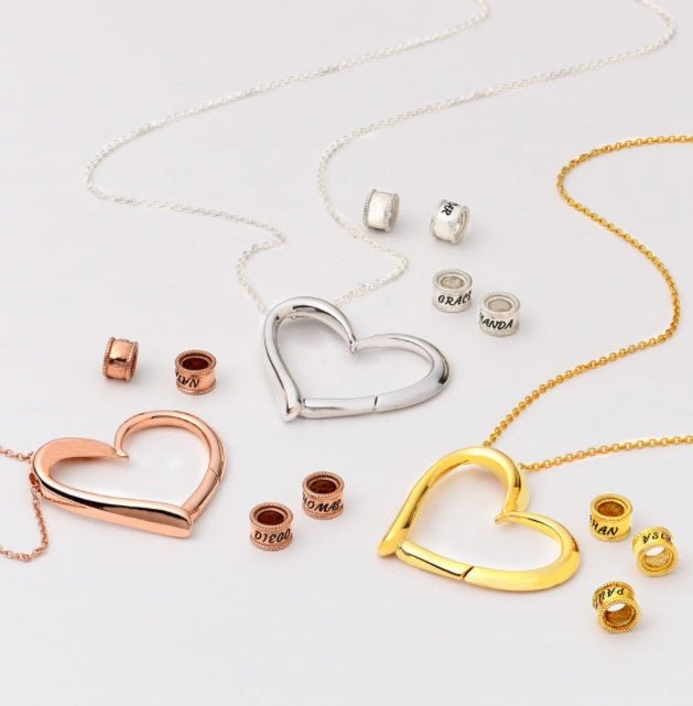 Personalized Heart Necklaces Women Jewelry Custom Name Necklaces & Pendants Mothers Day Gift - Serenity Spaces
