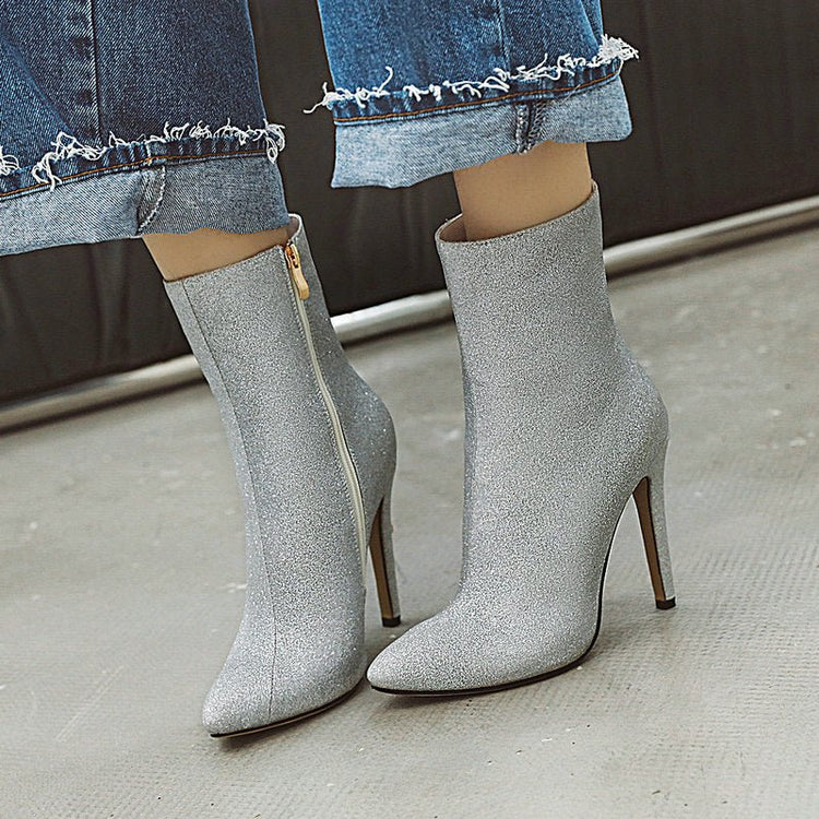 Sequined side zip stilettos - Serenity Spaces