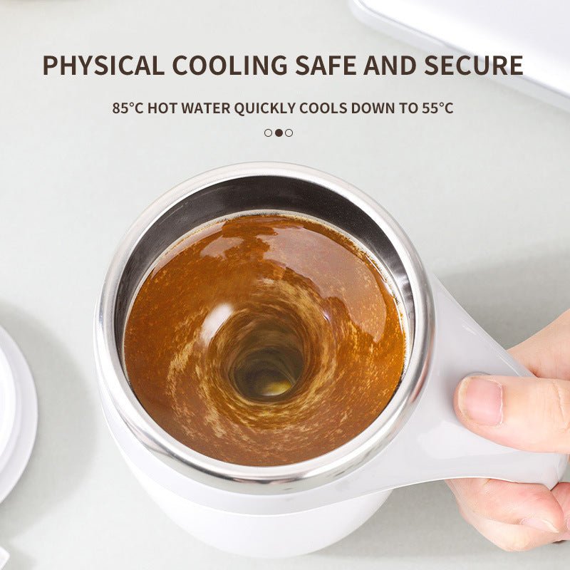 Rechargeable Model Automatic Stirring Cup Coffee Cup High Value Electric Stirring Cup Lazy Milkshake Rotating Magnetic Water Cup - Serenity Spaces