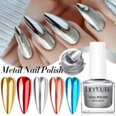 Quick - dry Metallic Mirror Nail Polish, No Baking Required - Serenity Spaces