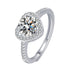 Love Design Silver Necklace Earrings Ring Suit Women - Serenity Spaces