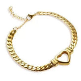 Personalized Love Chain Necklace Bracelet For Women Fashion Titanium Steel Non - fading Clavicle Chain Jewelry - Serenity Spaces