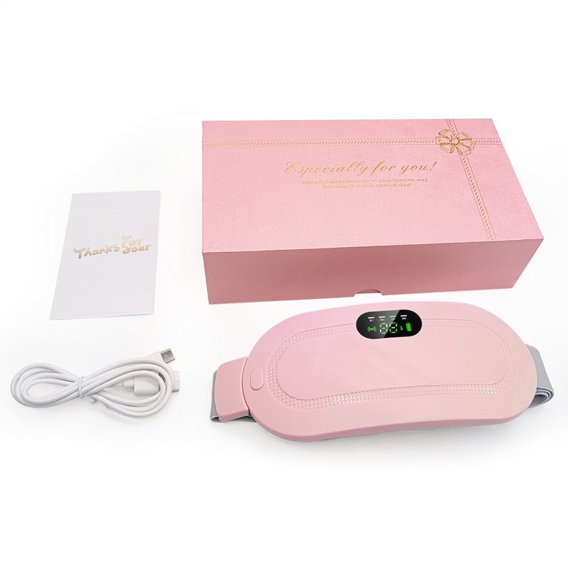Menstrual Heating Pad Smart Warm Belt Relief Waist Pain Cramps Vibrating Abdominal Massager Electric Waist Belt Device - Serenity Spaces