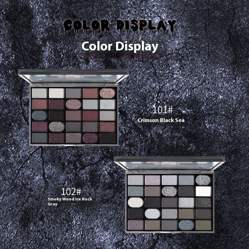 Cahill Dark Goth Eye Shadow Plate Multi - purpose Shimmer Matte Per Plate - Serenity Spaces