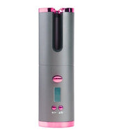 Rechargeable Automatic Hair Curler Women Portable Hair Curling Iron LCD Display Ceramic Curly Rotating Curling Wave Styer - Serenity Spaces