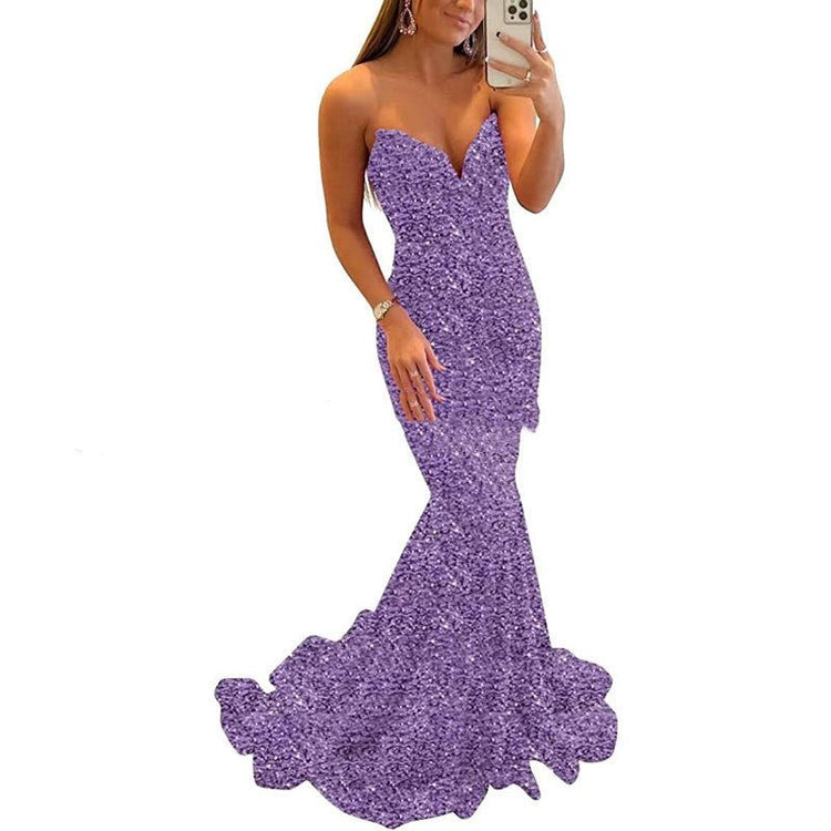 Sequin Evening Dresses For Women Formal Long Prom Party Gowns - Serenity Spaces