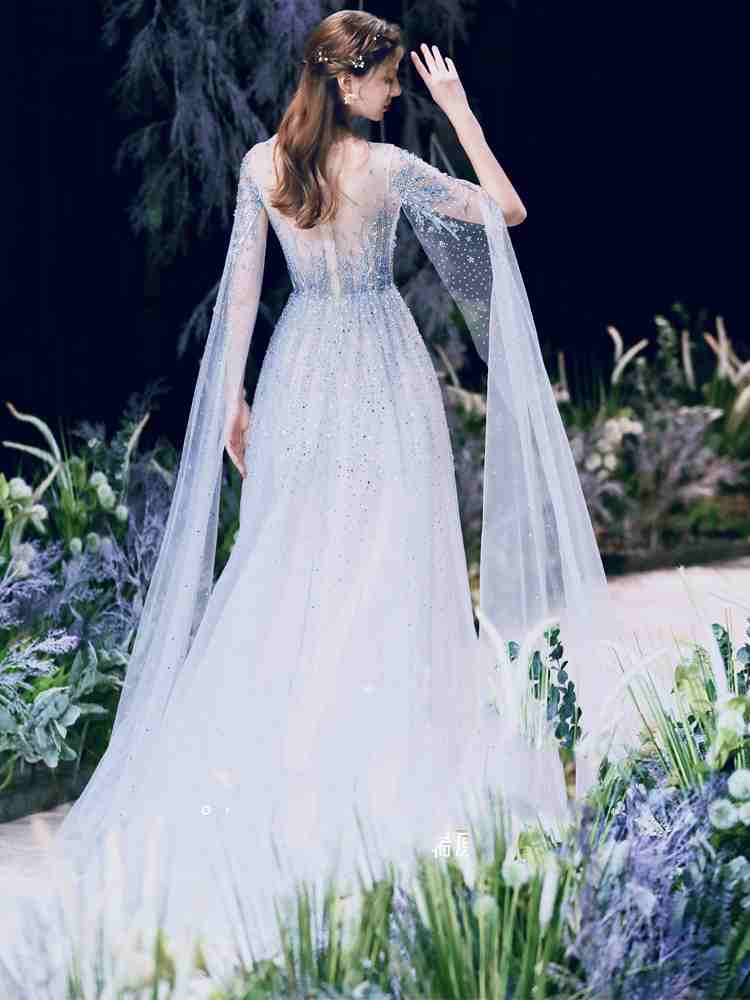 High - end Engagement Evening Dress Light Luxury Niche Wedding Banquet Female - Serenity Spaces