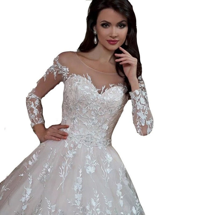 Wedding Gown Bridal Lace Dresses - Serenity Spaces