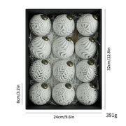 8cm Ancient Christmas Ball Decorative Ornaments
