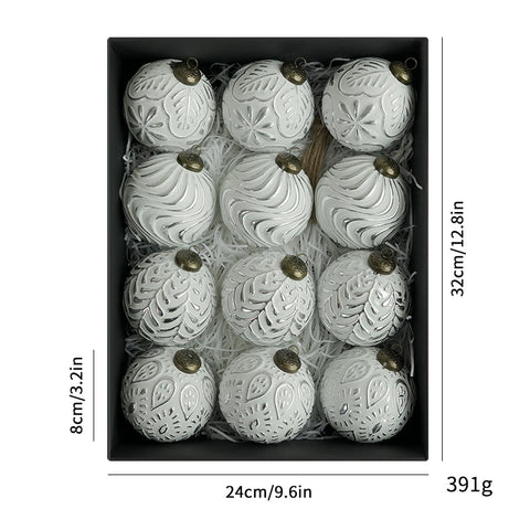 8cm Ancient Christmas Ball Decorative Ornaments