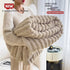 Soft Wind Bubble Velvet Blanket Warm Solid Rabbit Fur Blankets Double - sided Thickening Cover Throw Warm Fur Blanket - Serenity Spaces
