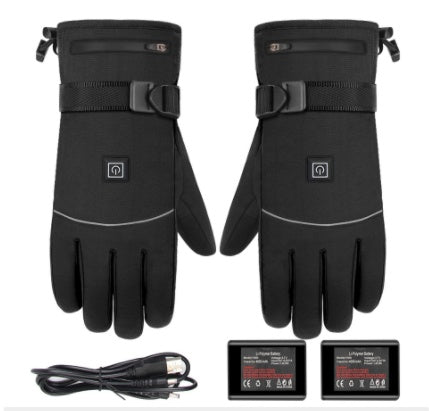 Winter Electric Heated Gloves Motorcycle Gloves - Serenity Spaces