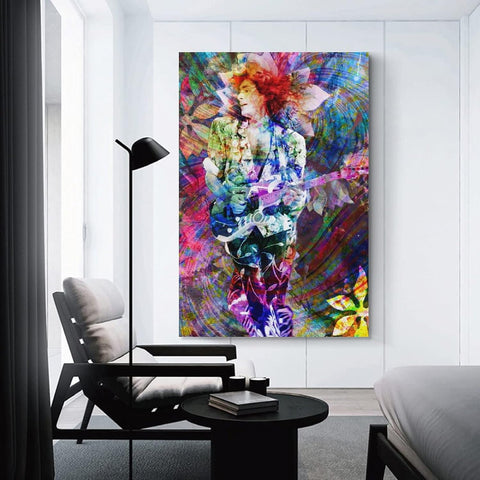 Abstract Canvas Wall Art Steve Vai Art Motivational Wall Art Inspirational Wall Art Poster and Wall Art for Living Room Modern Family Large Wall Art Posters 12X18Inch(30X45Cm)