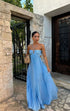 Ins Pleated Sleeveless Sling Dress Hollow High Waist Halter Robe Dresses For Evening Party Club Clothing Women - Serenity Spaces