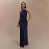 Ins Bodycon Halter Dress Sexy Backless Slim Fit Waist Slimming Maxi Dresses Prom Party Club Clothing For Women - Serenity Spaces