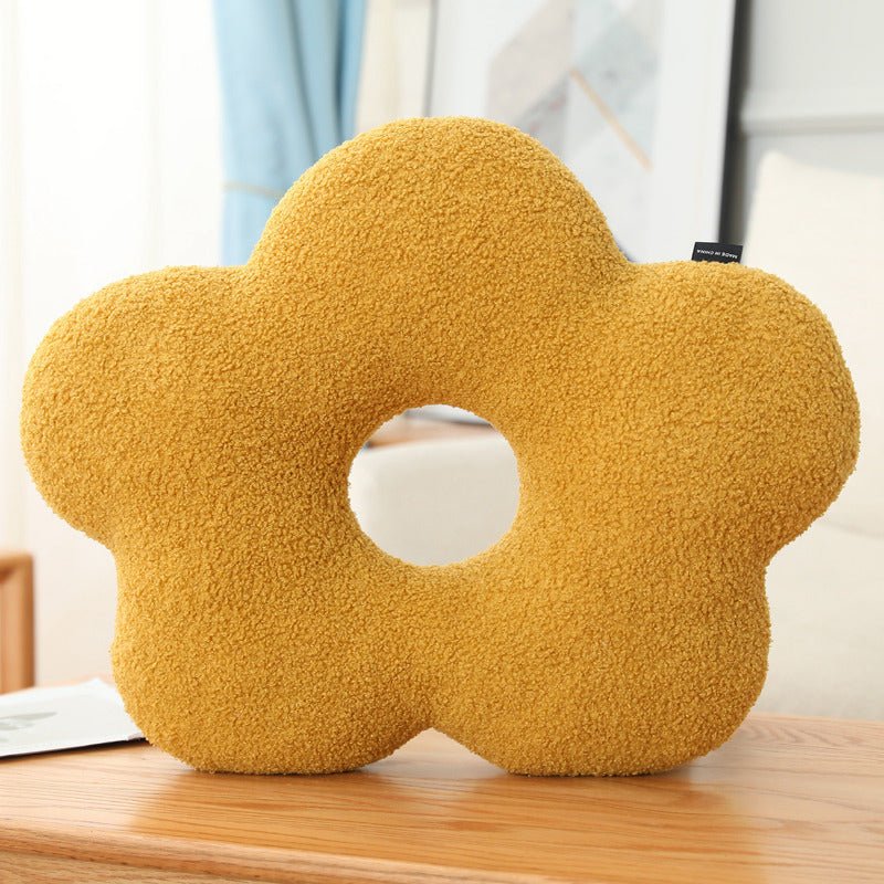Plush Three Dimensional Special Shaped Pillow Round Lumbar Support - Serenity Spaces