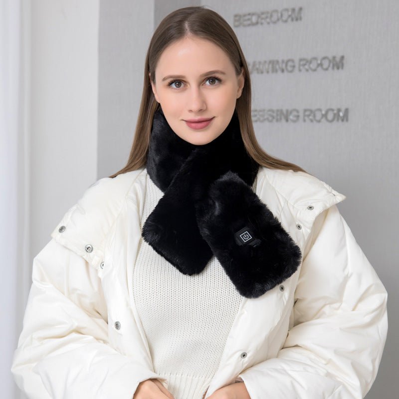 Heating Scarf USB Electric Heated Neck Wrap Heating Pad Pain Relief Three - gear Temperature Control Neck Warmer For Women Men - Serenity Spaces