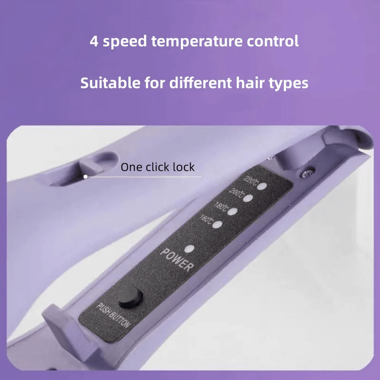 Hair Curling Iron 32mm Deep Wave Hair Curler 4 Temperature Adjustable Fast Heating Crimping Iron Styler Wand For All Hair Style - Serenity Spaces