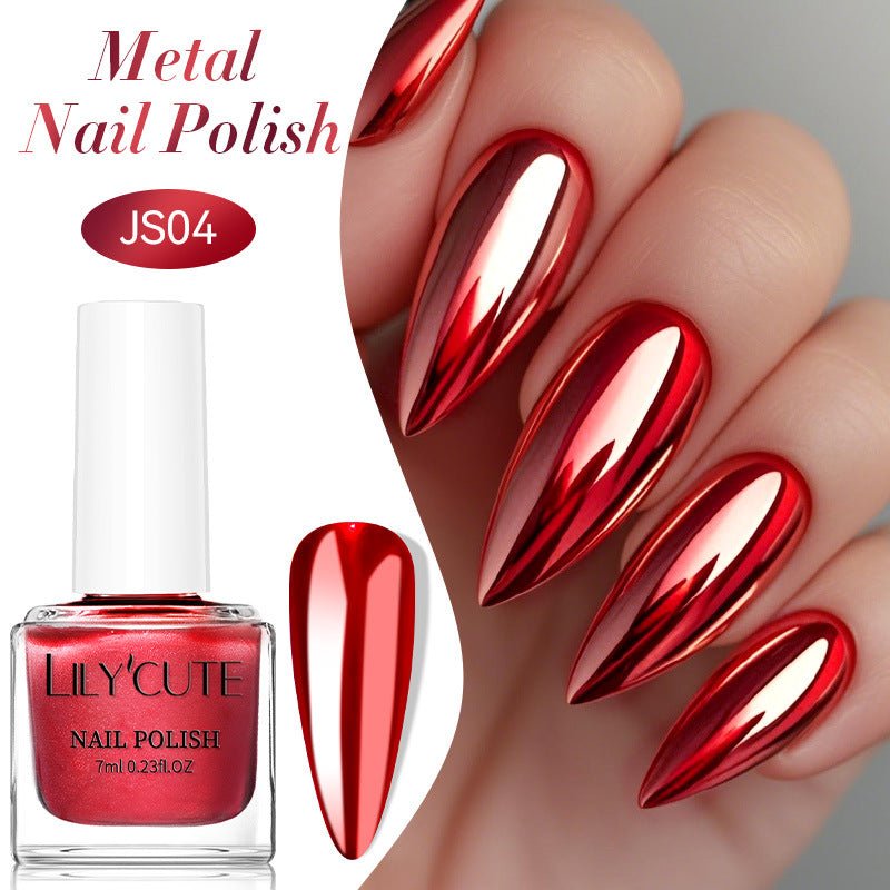 Quick - dry Metallic Mirror Nail Polish, No Baking Required - Serenity Spaces