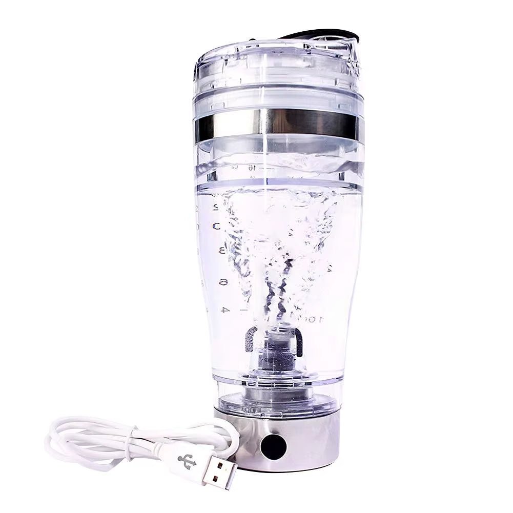 450ML Electric Protein Shaker USB Shaker Bottles Milk Coffee Blender Water Bottle Movement Vortex Tornado Smart Mixer - Serenity Spaces