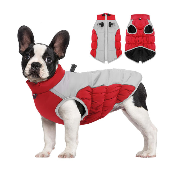 Dog Cold Weather Coats - Cozy Waterproof Windproof Reversible Winter Dog Jacket, Thick Padded Warm Coat - Serenity Spaces