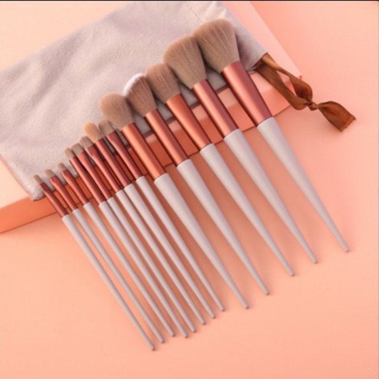 13Pcs Makeup Brush Set Make Up Concealer Brush Blush Powder Brush Eye Shadow Highlighter Foundation Brush Cosmetic Beauty Tools - Serenity Spaces