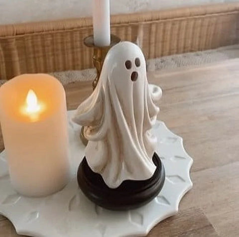 Indoor Halloween Decor,Halloween Tabletop Decor, Halloween Ghost Incense Table Ghost Incense Decorative Desktop Beautify Home Living Room Office Suitable
